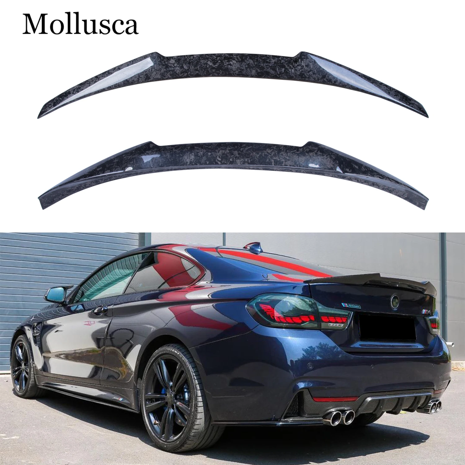 

For BMW 4 Series F32 Coupe M4 Style Forged Carbon fiber Rear Spoiler Trunk wing 2013-2019