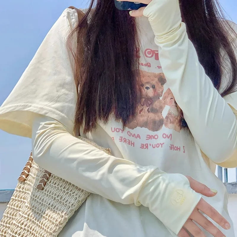 

Summer Sunscreen Ice Sleeves Women's Sleeves UV Protection Sleeve Sleeves Ice Silk Sleeves Gloves Driving Arm Guards