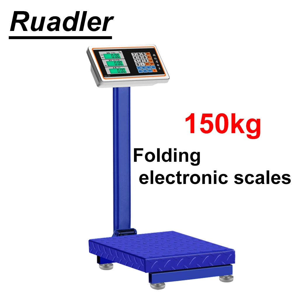 100kg 150kg 330lb 220V to 6V Folding electronic scales electronic platform scale Express scales backlight