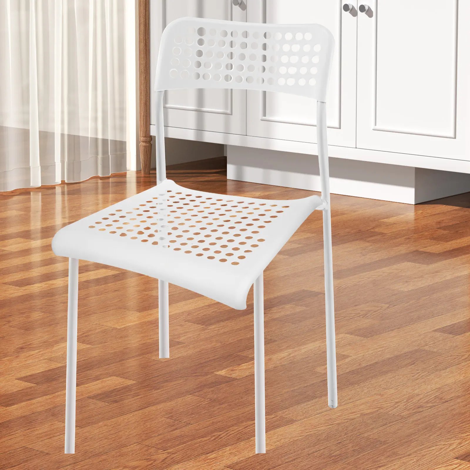 Pegboard Chair Seat Board 15.5x14x3 Inch Plastic Waterproof Breathable Comfortable Dining Kitchen Office Seat Replacement
