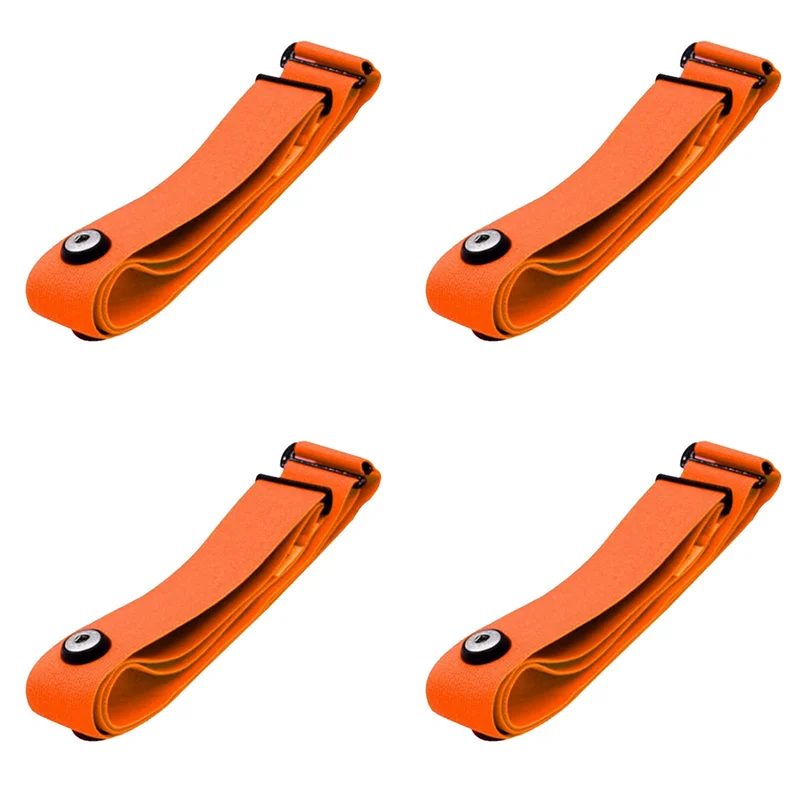

B93B-4X Heart Rate Belt Chest Strap For Coospo Polar Wahoo Garmin Mount Heart Rate Sensor Monitor Elastic Soft Strap Orange