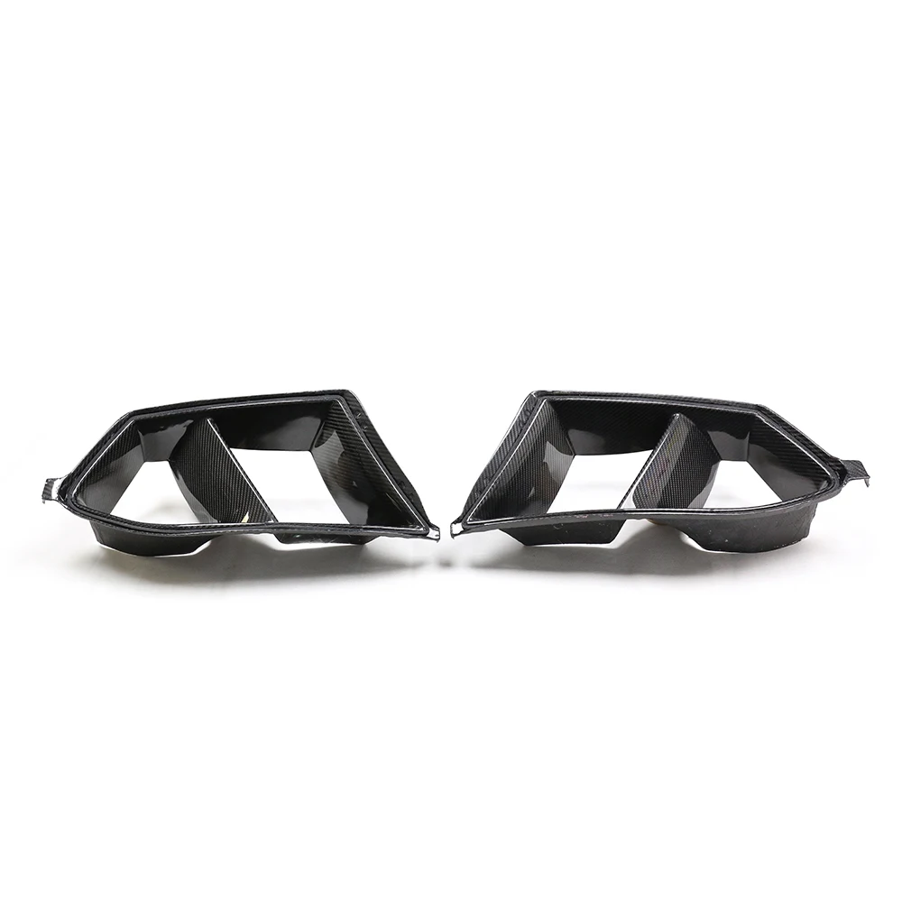 

Prepreg Dry Carbon Fiber Front Bumper Ducts for BMW G80 M3 G82 G83 M4 Real Carbon Fiber Front Foglight Trims 2Pcs/set