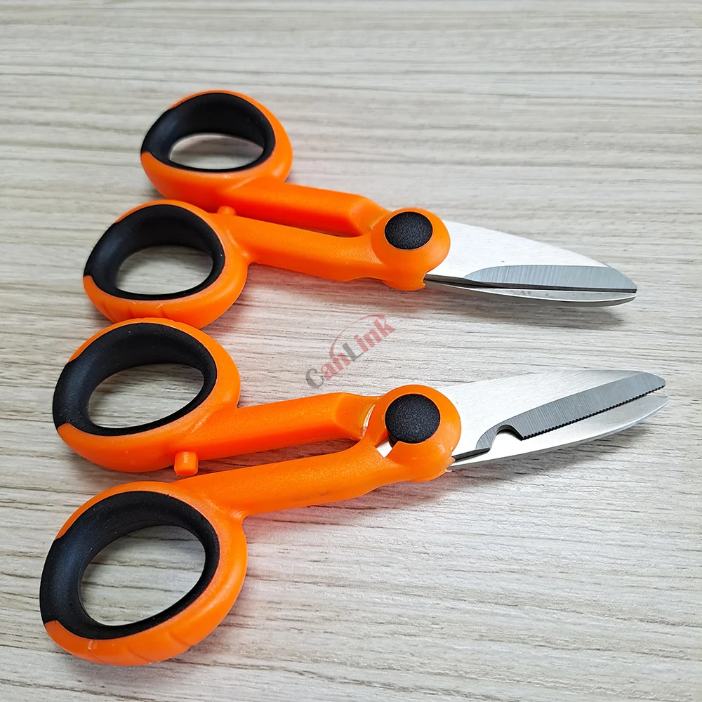 Fiber Optic Kevlar Cutter Scissors Kevlar Aramid Fiber Sharp Scissors Electrician Tools Jumper Wire Pigtail Tools