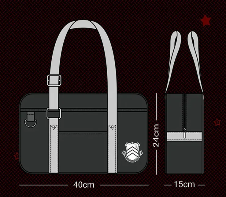 Syujin Gakuen Persona 5 P5 bolso de escuela secundaria JK, bolsa de libros para estudiantes, uniforme de Anime, Oxford, bolsos de hombro, bolso de mensajero