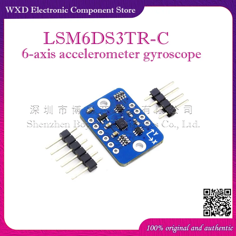 3-axis accelerometer 3-axis gyroscope LSM6DS3TR-C development board 6-axis inertial sensor 6DOF