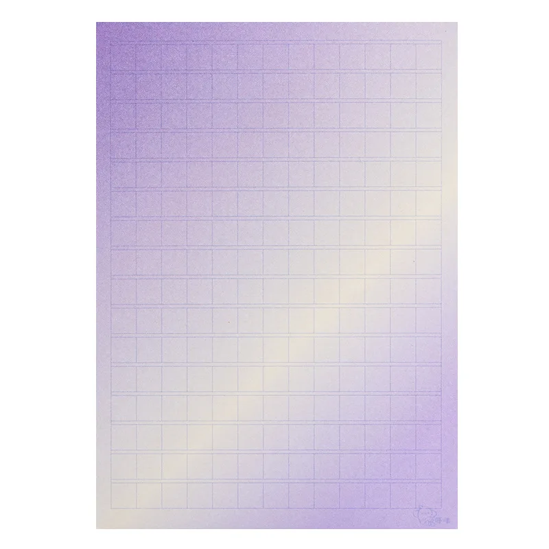 50Sheet Purple Gradient Tearable Note Pad Non-sticky Plan Message Memo Sticky Note Paper Students Notepad Creative Stationery