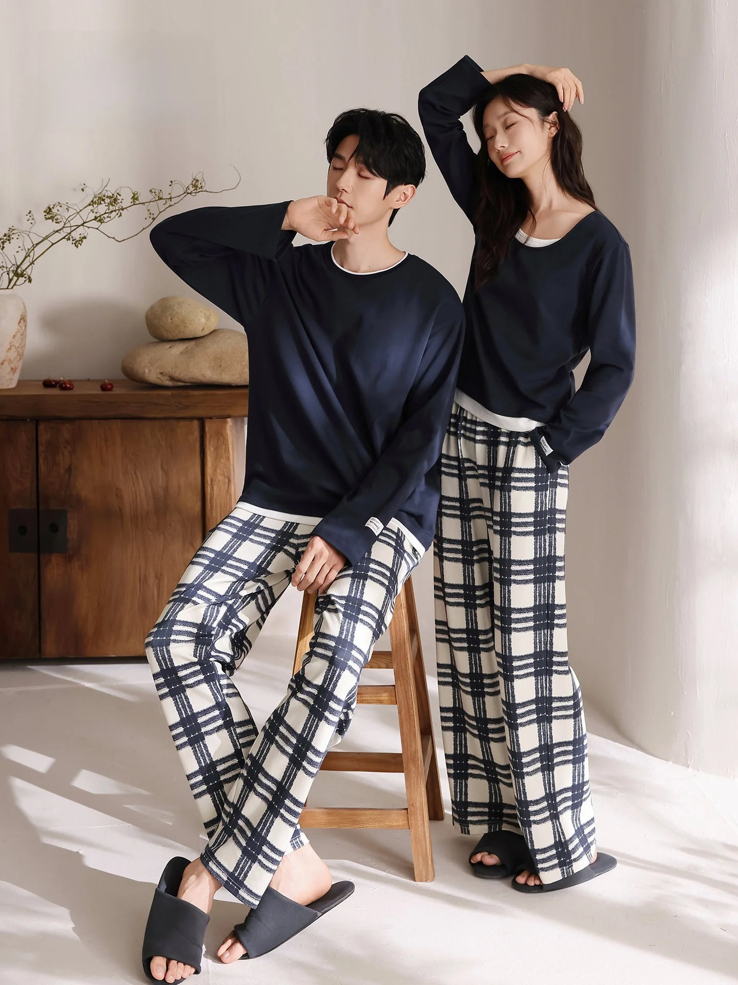 2025-nuovo-cotone-imbottito-spwear-lungo-sve-pigiama-da-coppia-capispalla-da-donna-abbigliamento-per-la-casa-set-da-uomo-casual-comodo