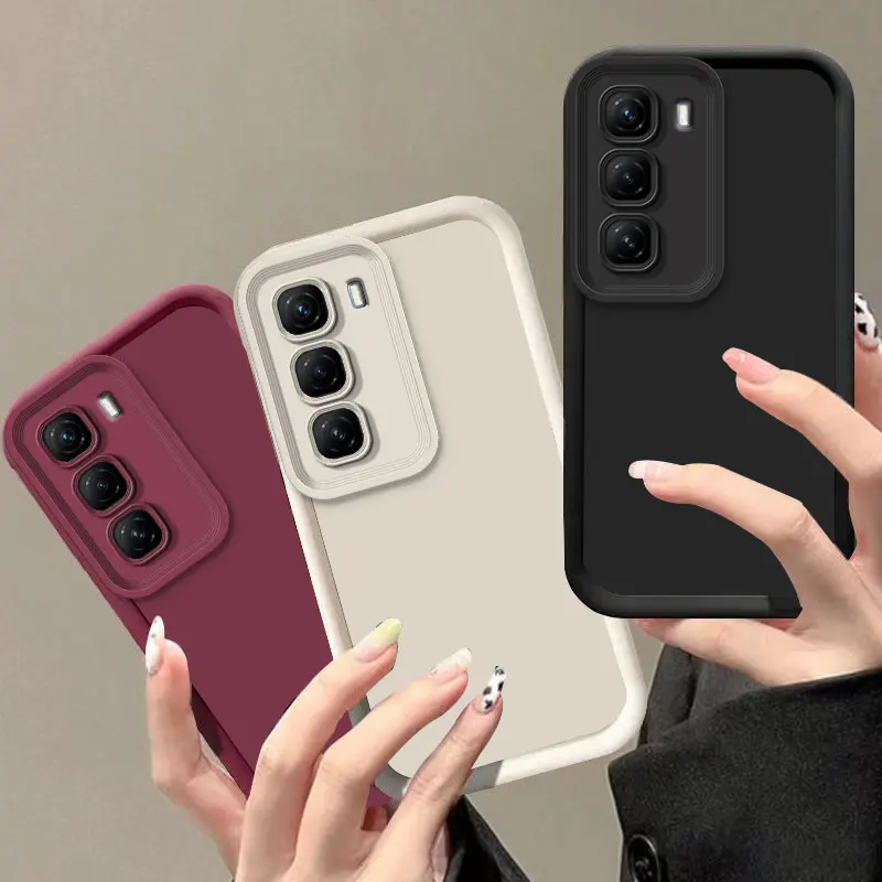 For Infinix Hot 50 Pro 50i Case Full Package Matte Anti Drop Soft Silicone Back Cover For Infinix Hot 50 Pro Plus 4G Phone Case