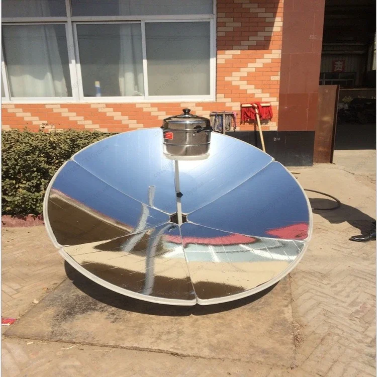 Portable Foldable Solar Cooker Stove - Compact for Camping & Emergency, Parabolic Reflector for Fast Boiling, No Fuel Needed