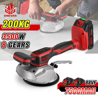 Cordless 3500W Tiling Tiles Machine 8 Gear Tiles Vibrator Suction Cup Automatic Floor Leveling Power Tool For Makita 18V Battery