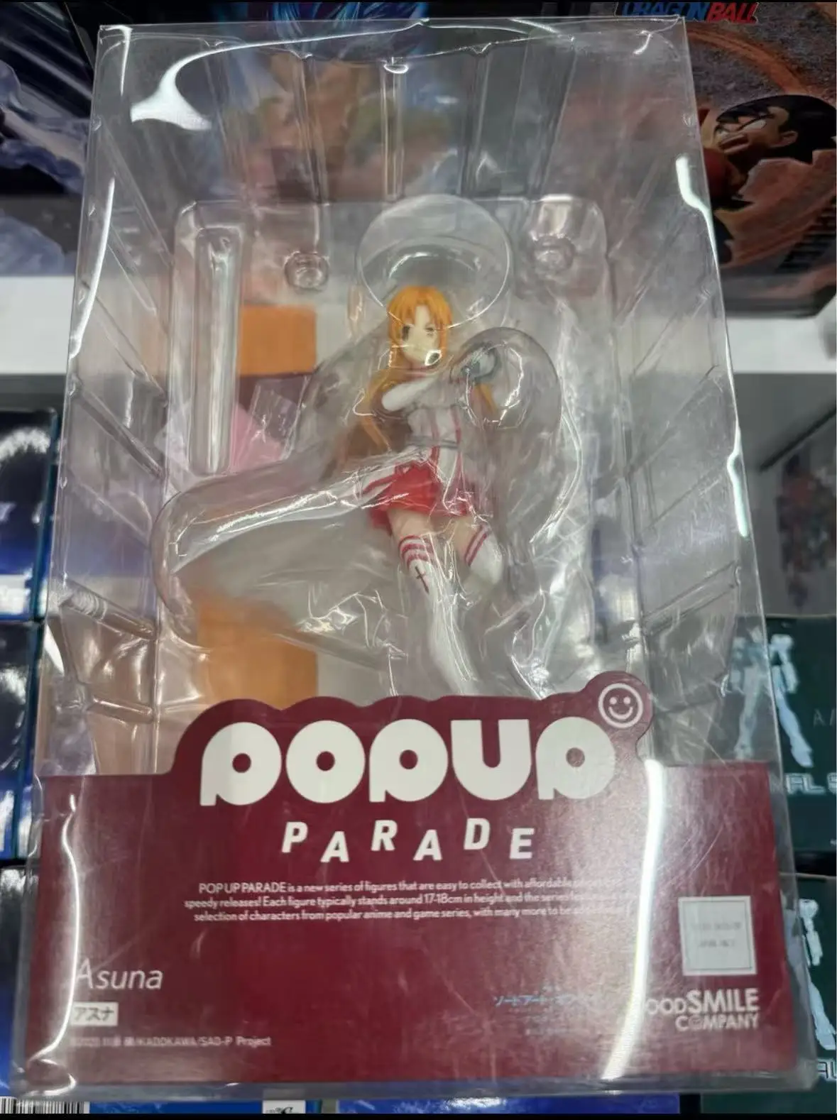 Original in Stock GSC POP UP PARADE Sword Art Online Attack: Starless Night Asuna Figures Toys Models Gifts Collection Ornaments