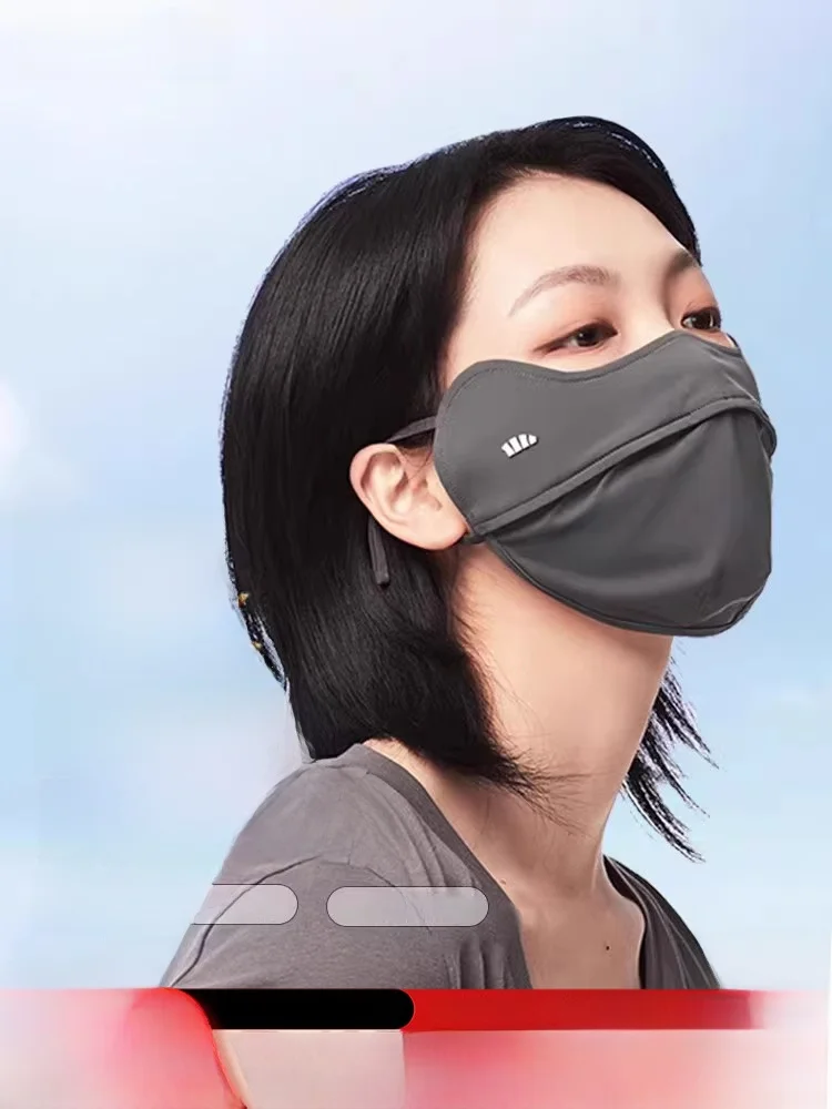 

Женская солнцезащитная маска для лица Banana Le из ледяного шелка: дышащая, теплосберегающая, с УФ-защитой, 3D-стереоэффект, стандартный размер