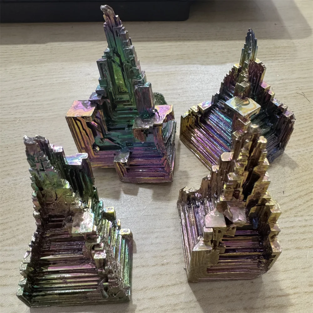 Natural Tower Mineral Point Pyramid Stones Gemstone Reiki Healing Crystal Meditation Collection Home Decor