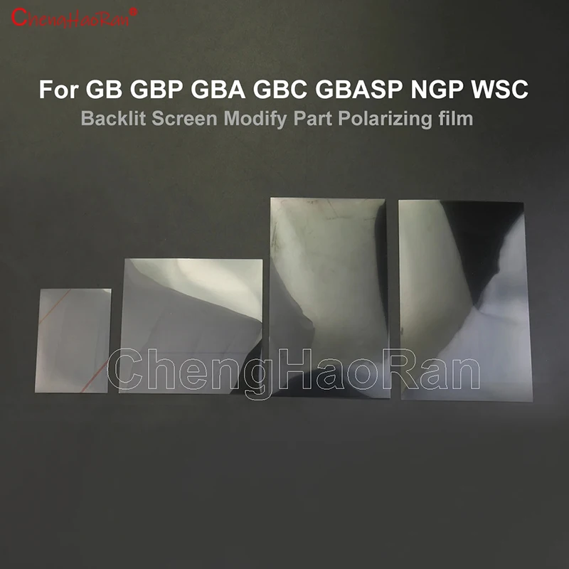 

1PCS For Gameboy GB GBP GBA SP GBC Backlit Screen Modify Part Polarizing Film For NGPC WSC Polarized Filter Film Sheet