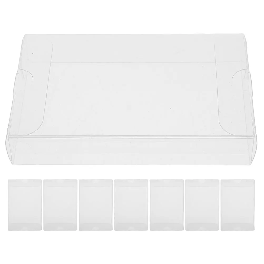 

8 Pcs PVC Tape Case Cassette Display Audio Boxes Storage Organizer Holder High Transparency