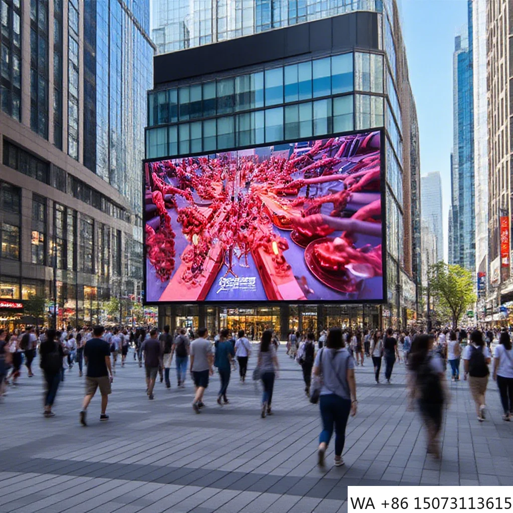 جدار فيديو LED عملاق مخصص مقاوم للماء - لوحة إعلانات خارجية P3.076 #3