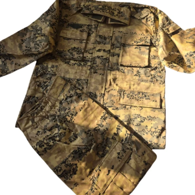 New Thickened Austrian Camouflage Set Men Winter Suit Workwear Multi Pocket Clothing Desert Outdoor Brown Style Durable