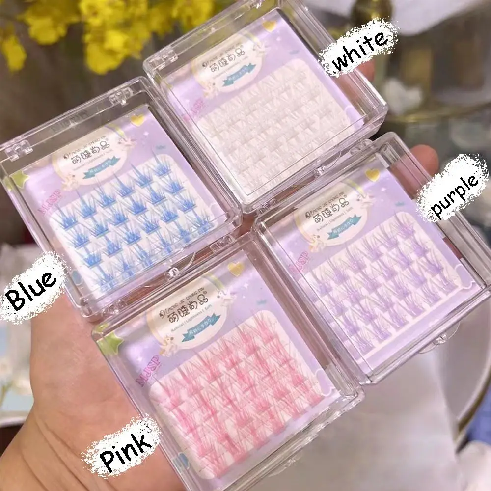 ขนตาปลอมแบบเส้นต่อเส้นสีสันสดใส แกนนุ่ม 3 มิติ ขนมิ้งค์ ขนตาปลอมธรรมชาติ ดูเป็นธรรมชาติ สำหรับต่อขนตา