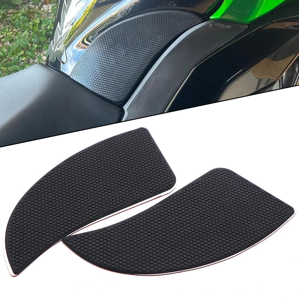 Silica Gel Pad Anti Slip Sticker Improves Cornering Stability Black Tank Pad Easy Installation Fatigue Reduction Feature