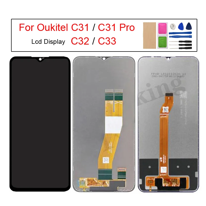 

Touch Screen Digitizer Assembly and LCD Display For Oukitel C33 C32 C31 Pro ,Phone LCD Screen Replacement Parts