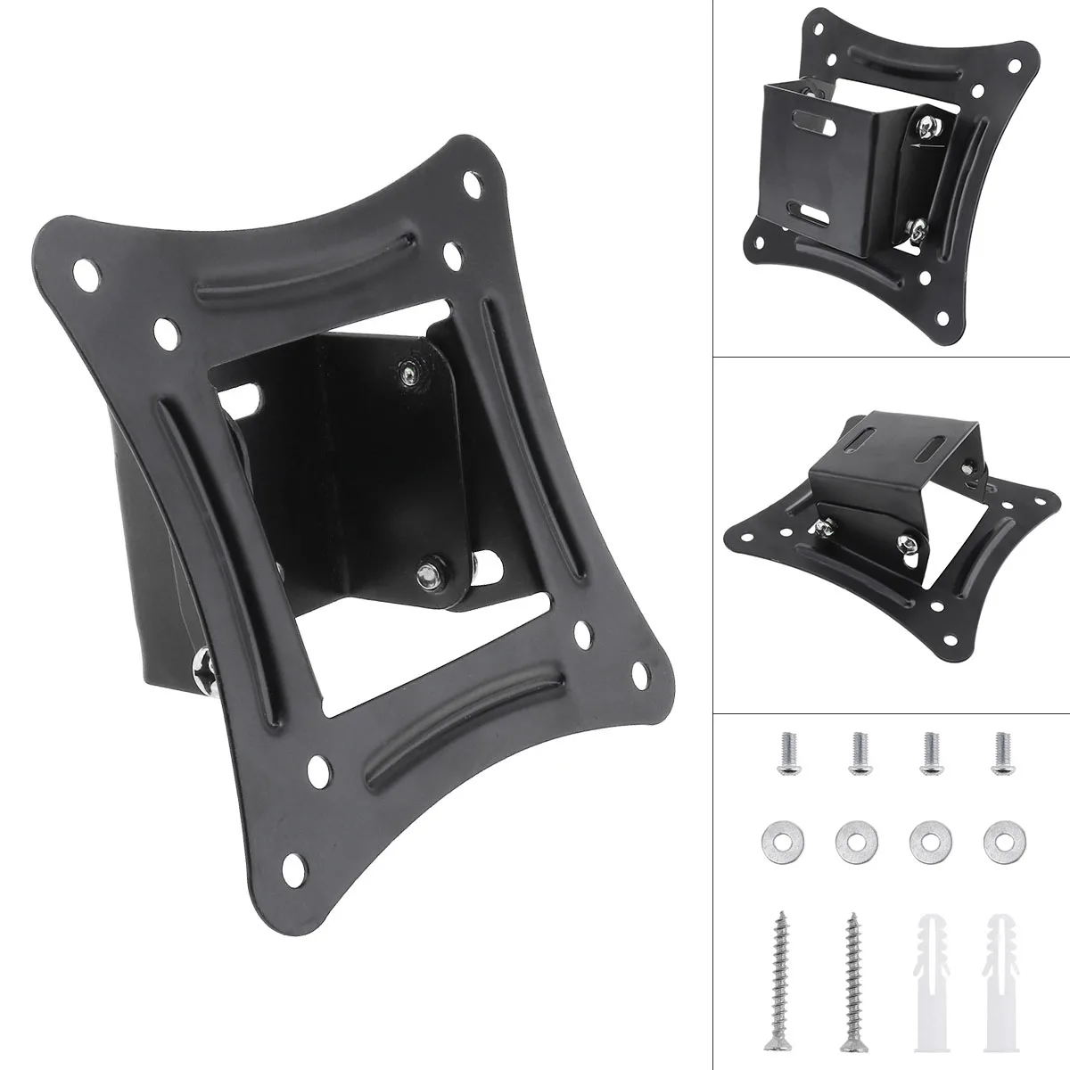 Universal TV Wall Mount Bracket Fixed Flat Panel TV Frame Support 10 Degrees Tilt for 14-26 Inch LED Screens TV Monitors