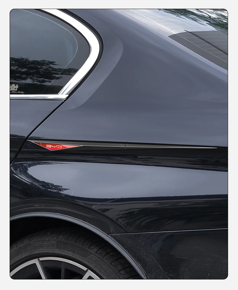 

2pcs car stickers car accessories para auto for BYD Build your dreams han tang ev dm d1 song MAX of TPU+ of stainless