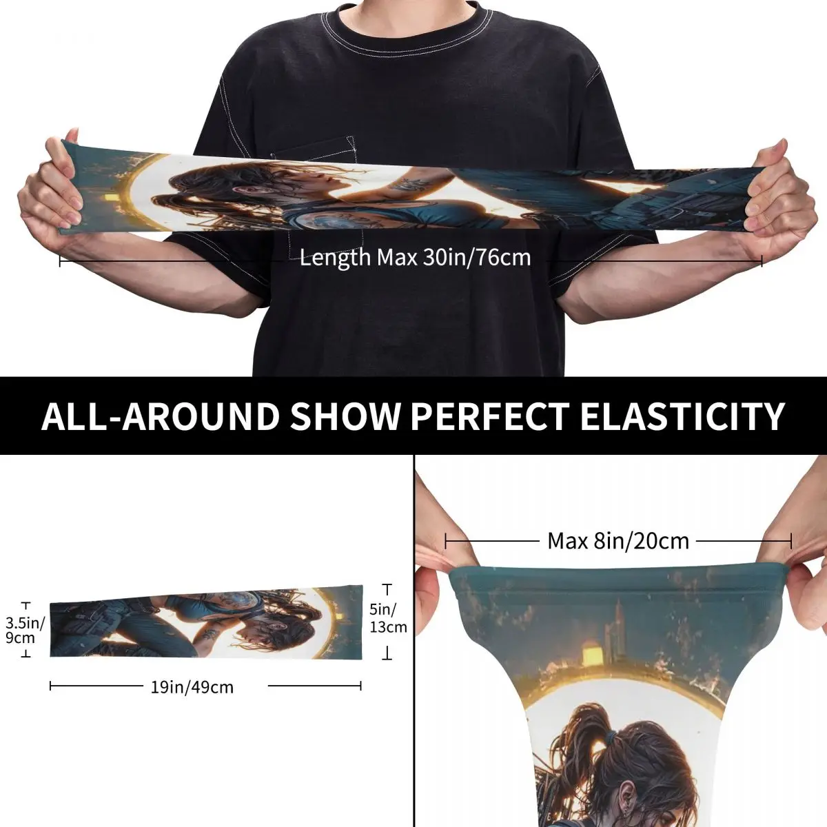 تومب رايدر لارا كروفت ألعاب أنجلينا جولي الألعاب صعود إعادة تشغيل كروفت مانور في الهواء الطلق أكمام أذرع تبريد الشمس الأشعة فوق البنفسجية غطاء للحماية الصيف #5