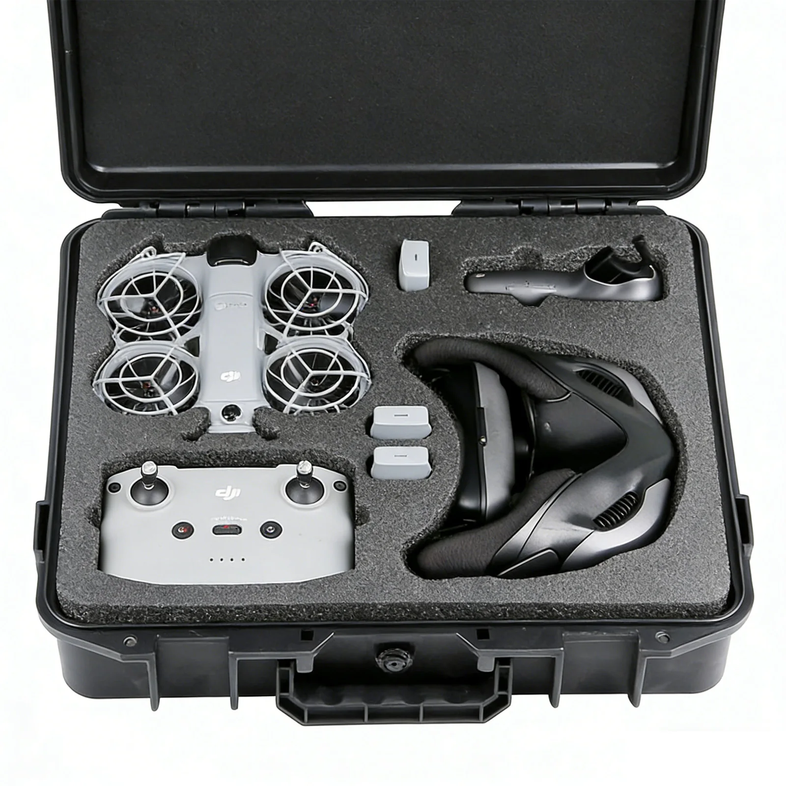 ZuruKin Waterproof Hard Case for DJI Neo 2 Motion Fly More Combo Explosion-Proof Carrying Box Storage Suitcase Bag Accessories