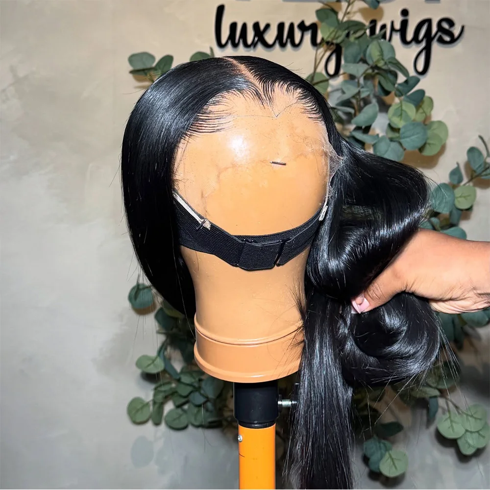 13x4/13x6 HD Lace Lagos Hairline Wear And Go Bone Straight Glueless 400 Density Wigs Human Hair Ready To Wear HD Lace Front Wigs