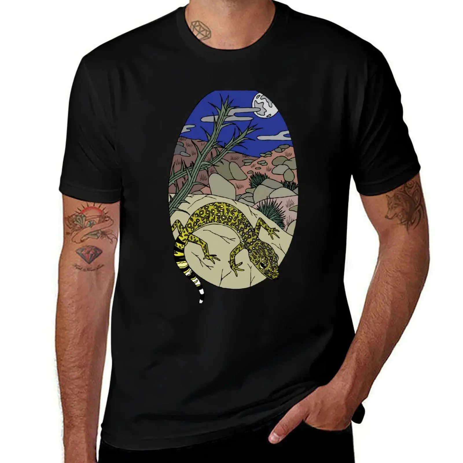 

Barefoot Banded Gecko (Coleonyx switaki) T-Shirt Fitness Training Breathable Tee