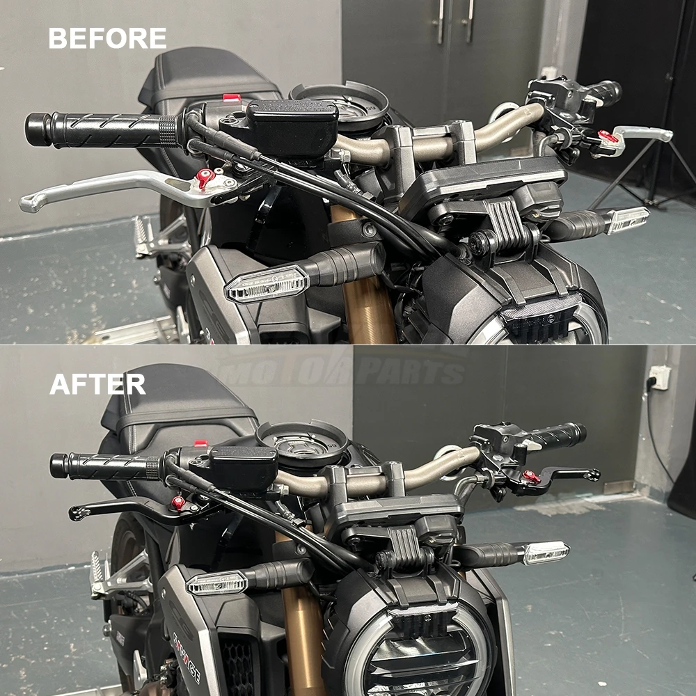 لهوندا CB CBR 650R للطي مخلب الفرامل عتلات دراجة نارية الملحقات قابل للتعديل للتمديد مقابض التحكم الأمامي 2019-2025