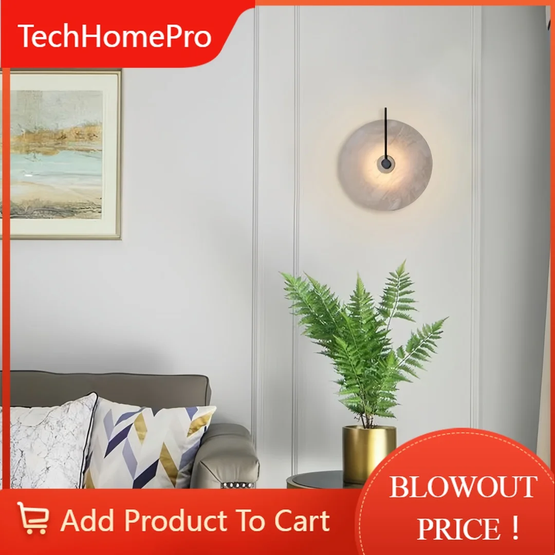 TechHPModern Minimalist Wall Sconce Elegant Ambient Lighting Fixture For Bedroom Living Room Hallway Home Decor
