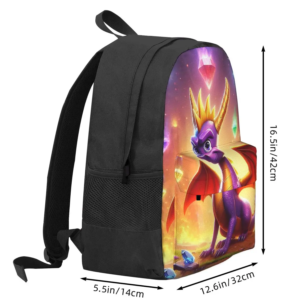 Ice Spyro Backpack Student BookBag Children School Bag Computer Shoulder Bags for Men Women