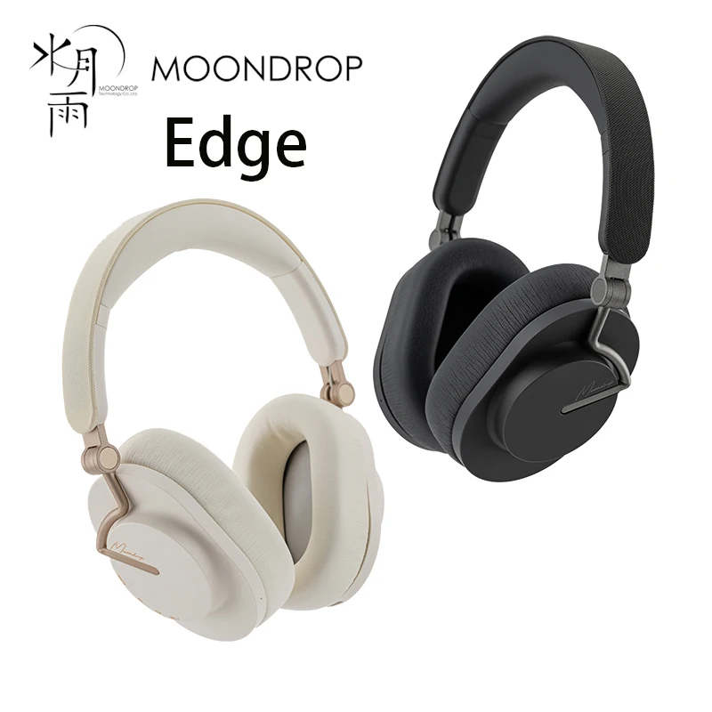 MOONDROP EDGE High-Fidelity Portable Wireless ANC Headphone Large 40mm Low-Distortion Dynamic Driver Bluetooth 5.4 LDAC Headset