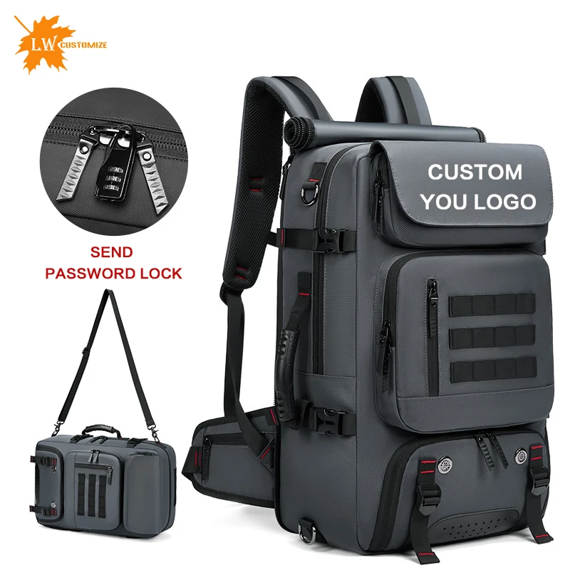 

Luxury Men's Backpack Mountaineering High-Capacity Travel Bag Anti-theft Backpack Computer Bag Business Backpack Printed Logo