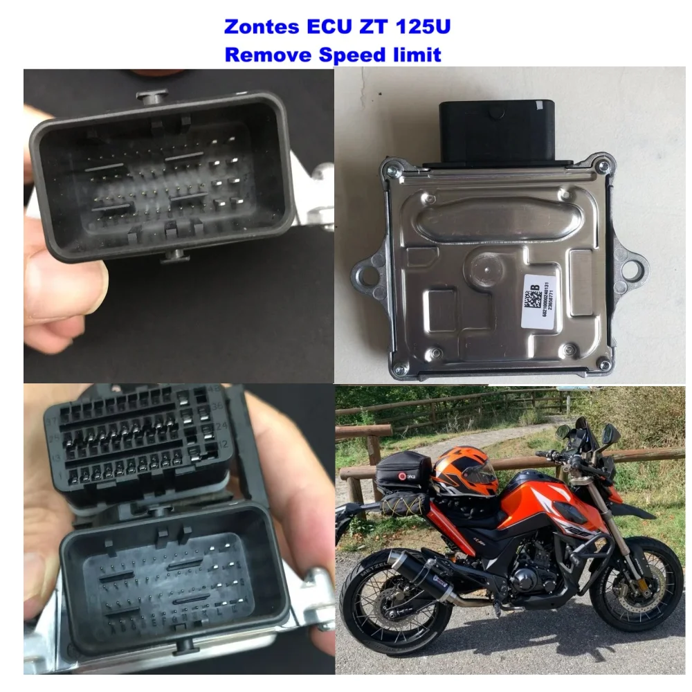 ECU ZT 125U  Remove Speed Limit zontes u-125  Mse6.0 Version  For Zontes 125U