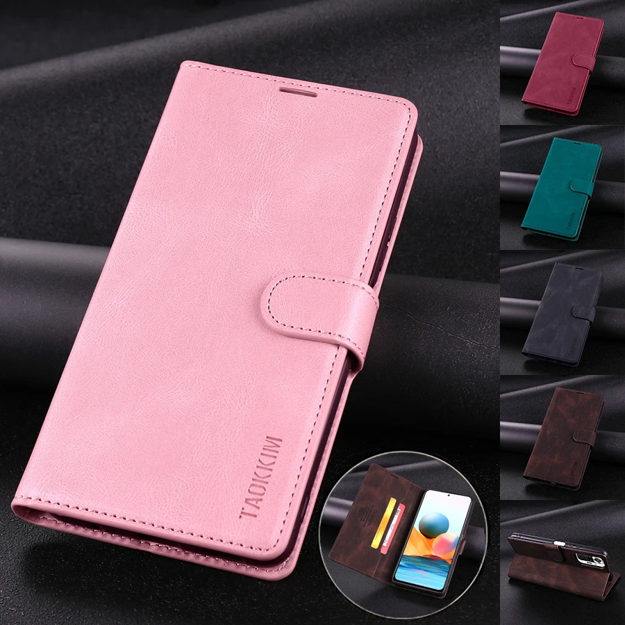 Wallet-Style Skin Feel Anti-Fall Leather Case For Xiaomi Redmi Note 10/10S/10 Pro/10 Pro Max Redmi 9T Mi Poco M3/F3/X3 Nfc/X3Pro