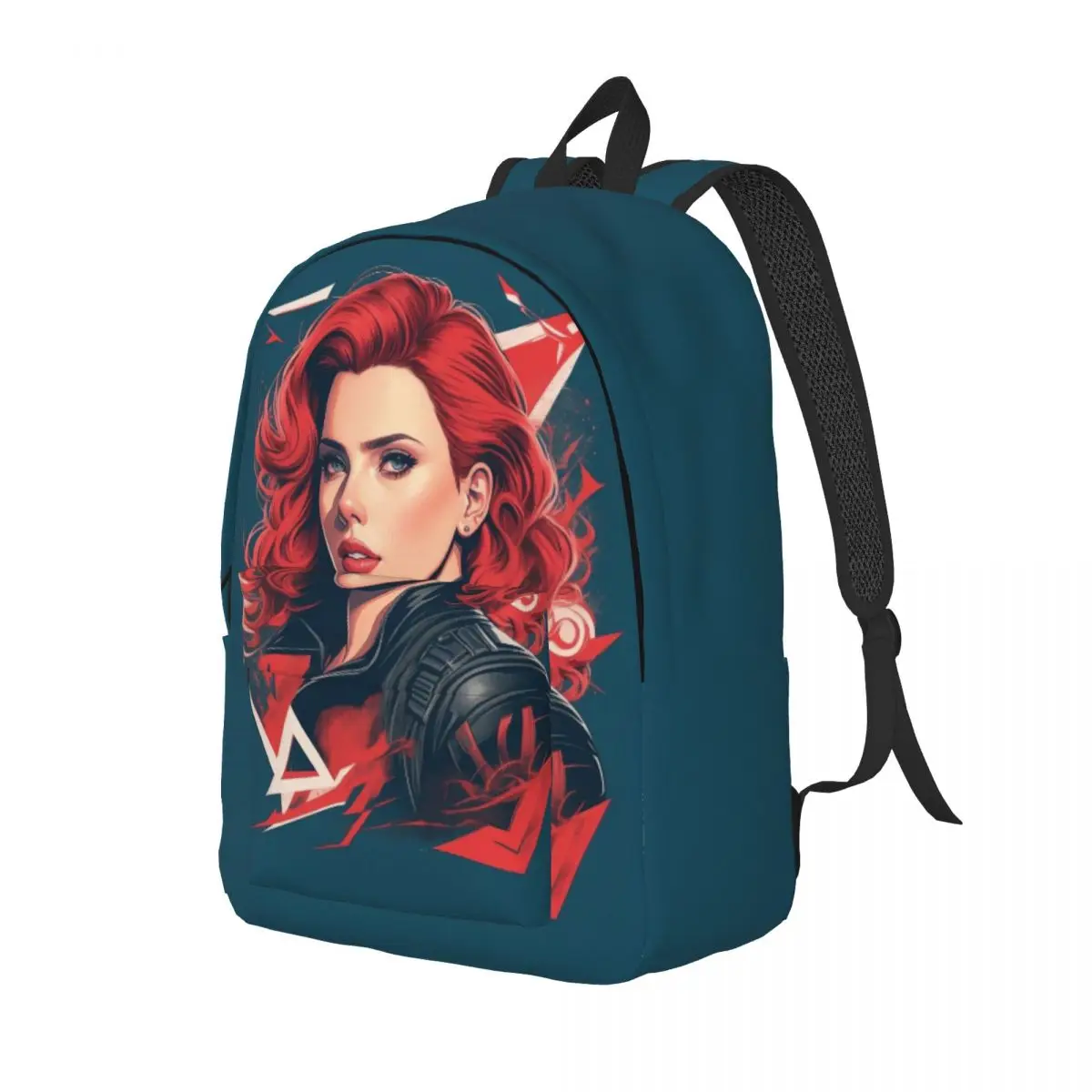 Custom Black Widow Superhero Canvas Backpacks Women Men Casual Bookbag for College School Bags