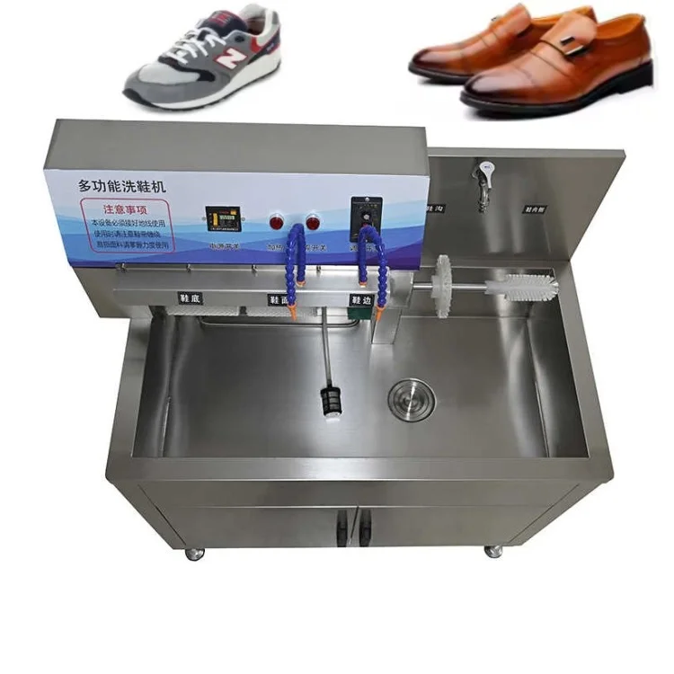 

Commercial Shoes Sole Cleaning Equipment Shoe Washer and Dryer with Steam Sneaker Brush Equipment for Washing Shop