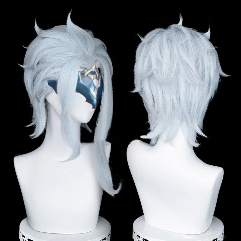 Doctor Doctor Cosplay Wig Game Genshin Impact Dotorre Fatui Snezhnaya Men Halloween Party Fake Hair Wig Wig Cap