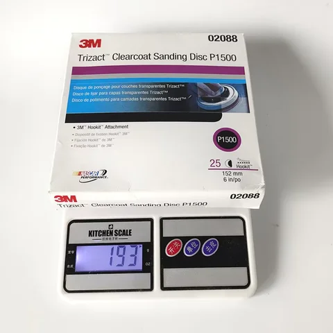 3M 02088 6 tums Trizact poleringssandpapper 1500 grit flockande bilpoleringssandpapper torrt 25 delar 8 best sales 3m sandpapper - №8