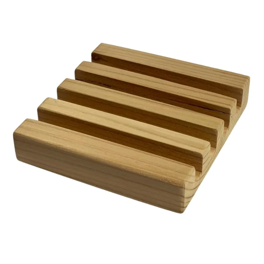 

Coaster Holder - Solid Cedar - Unfinished - Four Slot Design - Compact Display for your Beautul Coasters - Hand Crafted and Rea