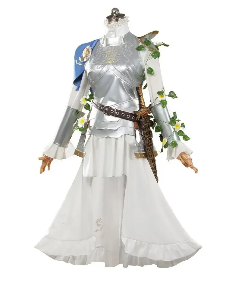 

Silver Knight Uniform Dress Wig Women Halloween Party RolePlay Clothing Game Identity V Psychologist/Ada Mesmer Cosplay Costume