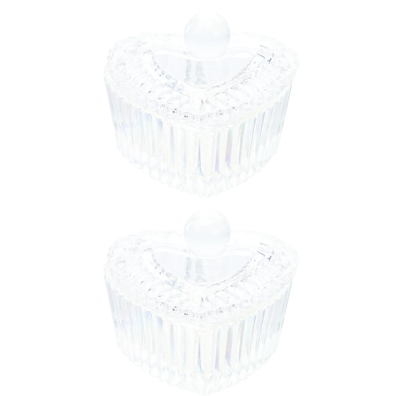 ถ้วยแก้วสำหรับทำเล็บ 2 ชิ้น อุปกรณ์ผสมสำหรับทำเล็บ รูปทรงหัวใจ สำหรับตกแต่งเล็บ DIY ภาชนะใส่ของสำหรับทำเล็บมือแบบมืออาชีพ