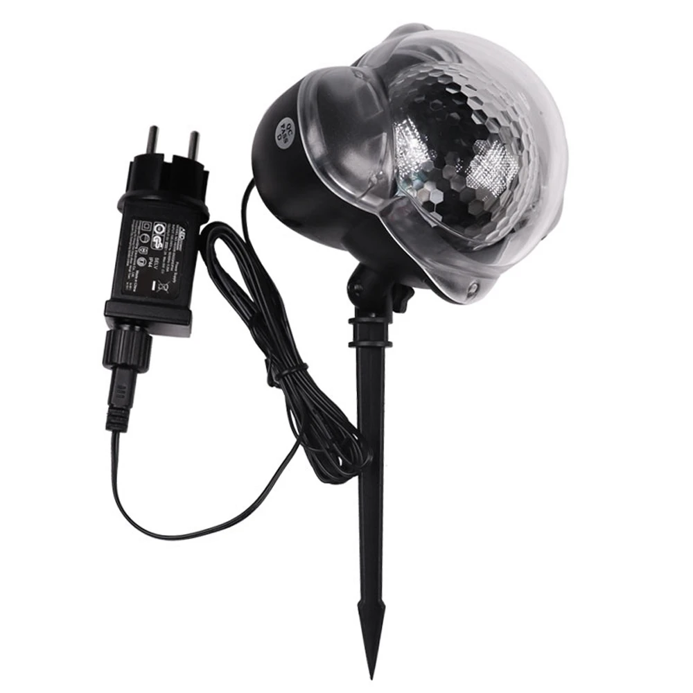 ABHI-EU Plug Snowfall Christmas Lights Projector Outdoor LED Snowflake Landscape Lighting For Xmas Party Decoration Show