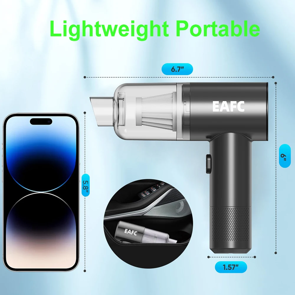 Мощная Беспроводная портативная Очистительная Машина, автомобильный пылесос, Мощное всасывание, ручной мини-пылесос двойного назначения для автомобиля и дома