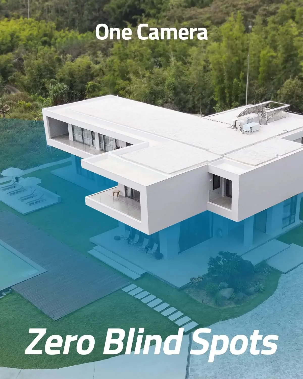 تغطية عموم وإمالة 360 درجة، 2K Full HD، 3000 لومن، إضاءة ذكية، مقاومة للطقس، قفل وتتبع موضوع AI على الجهاز #2