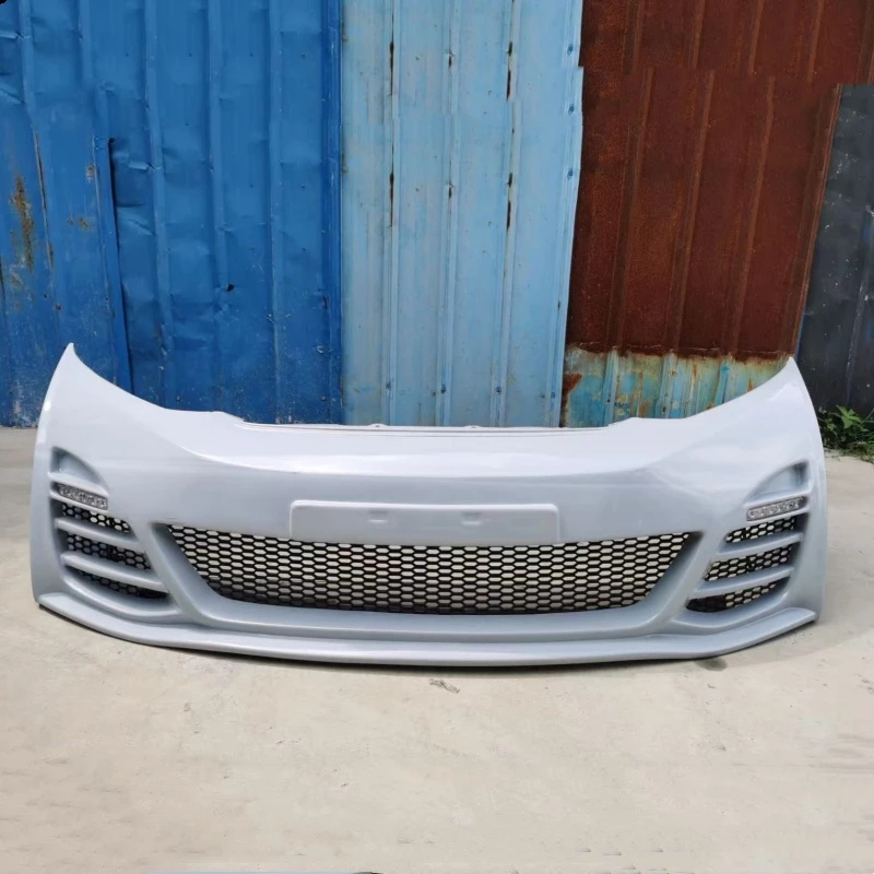 

Передний бампер автомобиля с лампой для Honda Civic 2012 2013 2014 2015, модифицированный новый стиль, неокрашенный комплект кузова бампера