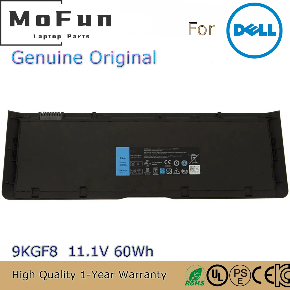 Brand New Original 9KGF8 11.1V 60Wh Laptop Battery for Dell Latitude E6430U 6430U E6510U 6510U 6430U 6430U Ultrabook