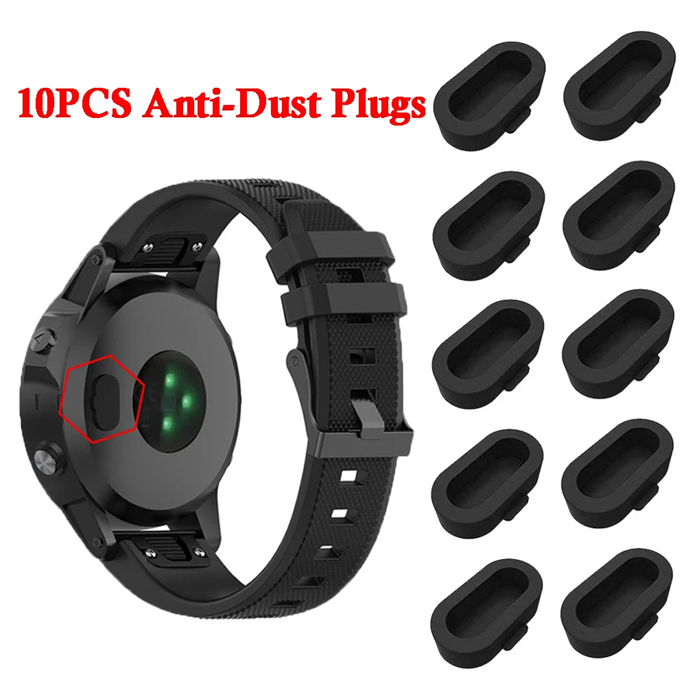 10 Stück Staubs chutz stecker Uhren sensor Stecker staub dichter Stopper für Garmin Fenix 7s 7 7x6s 6 6x Pro 5s 5 5x plus wasserdichte Abdeck kappe